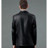 Nyc Deri Ince Kesit Blazer Klasik Ceket - 01 Siyah
