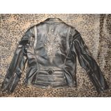 Nyc Giyim Tekstil & Deri Hakiki Deri Kadın Ceket Slim-fit Biker Şeytan Figürlü Mont Siyah - Kahverengi M 62946219