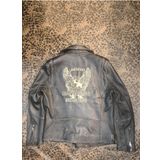 Nyc Giyim Tekstil Hakiki Deri Erkek Ceket Slim-Fit Biker Model Motorcu Tarzı Eskitme