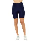 NYC Giyim Tekstil Kadın Tayt Disco Lacivert 3XL Yüksek Bel Dalgıç Kumaş