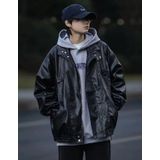 Nyc Giyim Tekstil Ultra Ovarsize Hakiki Deri Unisex Hip Hop Ceket Tarzı Mont