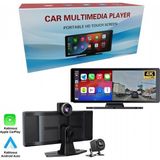 Nyf MB-250 Dvr Kayıt Cihazı 10 Inç 4K Carplay ve Android Uyumlu Çift Kameralı 128 GB (Wevolt) - Siyah
