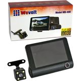 NYF MB-400 Wevolt DVR Kayıt Cihazı Araç İçi 4 inç Ekranlı Üç Kameralı (32 GB Destekli)