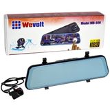 NYF MB-500 Wevolt DVR 10 inç Dikiz Ayna Ekranlı Çift Kameralı (128 GB Destekli) Kayıt Cihazı (Default Title)