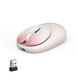 NYIEFADA Pembe Kablosuz Fare Ergonomik, Sessizlik Çıkarılabilir Düğmeler, Sol/Sağ Küçük Eller için Şarj Edilebilir Sevimli USB C Tasarım, Dizüstü Bilgisayarlar Mobil ile Uyumlu