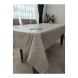 NYK HOME Hasır Desen Lüks Pvc Silinebilir Masa Örtüsü Tüm Renk Ve Ölçüler