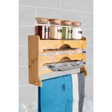 Nyl Home Bambu Folyo ve Streç Standı Duvara Asılır Model