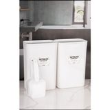Nyl Home Beyazlar Renkliler Etiketli Kapaklı Deterjan Kutusu Saklama Kabı 3 Litre Kürek Hediyeli