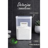 Nyl Home Tekli Vakumlu Kapak Toz Deterjan Kutusu Etiketli 3 Litre