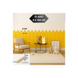 Nym Concept İskandinav Duvar Çıtası – 8x100 Cm, Boyanabilir Dekoratif Ahşap Çita, Çocuk Odası 10 ADET