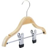 NYN Ahşap 8000 7-14 Yaş 34CM Çocuk Elbise Askısı Naturel Renk 24 Adet - Bej