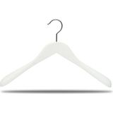 NYN Ahşap M-023 Elbise, Ceket, Kaban Askısı Kadın 40CM 50 Adet - Beyaz