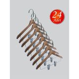 NYN İsimli Kişiye Özel (Lama Gümüş Kanca) Mandallı Etek, Pantolon, Bluz, Askısı 24 Adet - Kahverengi