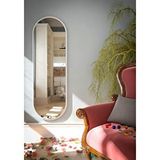 Nysamo 120 cm Beyaz Oval Duvar Aynası