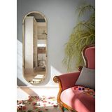 Nysamo 120 cm Safir Meşe Oval Duvar Aynası