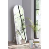 nysamo Beyaz Antre Koridor Duvar Salon Banyo Wc Ofis Çocuk Yatak Odası LED AMPULLÜ Boy Ayna 50x150Cm