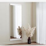 Nysamo Beyaz Boy Aynası Dekoratif Dikdörtgen 40 x 120 cm Neme Dayanıklı Suntalam Çerçeve