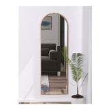 Nysamo Ceviz Antre Koridor Konsol Duvar Salon Banyo Wc Ofis Yatak Odasi Boy Ayna 150X50 Cm