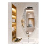 nysamo Dekoratif Ayna, Konsol Aynası, Hol Aynası, Wc Aynası, Dresuar Aynası Asimetrik 40x70