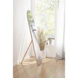 Nysamo Safir Meşe Ayaklı Antre Koridor Duvar Salon Banyo Wc Ofis Çocuk Yatak Odası Boy Ayna 50X150 cm Kubbe 50X150 - Kahverengi - 50 x 150 cm