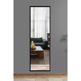 Nysamo Siyah Duz Dekoratif Boy Duvar Aynasi 50X150 Cm