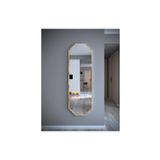 Nysamo Tarz Design Kece Gold Sekizgen Dekoratif Boy Aynasi 150X50 Cm