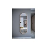 Nysamo Tarz Design Kemence Ceviz Sekizgen Dekoratif Boy Aynasi 150X50cm
