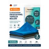 Nysköljd Mikrofiber Temizlik Bezi | Tezgah Bezi | Sihirli Bez | Cam Bezi 3 Adet 60x40 Cm