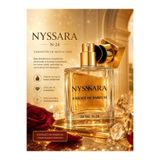 NYSSARA N-24 – Büyüleyici Amber & Şekerli Odunsu 50 ML KALICI Kadın Parfüm ✨%100 memnuniyet