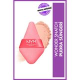 NYX Professional Makeup 000 Renkli Powder Puff Pudra Süngeri Yıkanabilir Kadifemsi Doku ile Makyaj Sabitleme