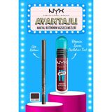 Nyx Professional Makeup 08 Drippin' In Rose Vitamin İçeren Dudak Parlatıcısı + Tint Derin Kahverengi Göz Kalemi