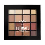 NYX Professional Makeup 16 Lı Far Paleti Uzun Süre Kalıcı - Kahverengi