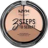 NYX Professional Makeup 3 Steps to Sculpt Kontür Paleti Kremsi Yapıda 4 Renkli 5 g