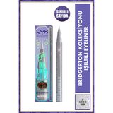 NYX Professional Makeup Bridgerton Koleksiyonu Işıltılı Eyeliner - 01 Glitzed In Silver