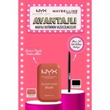 NYX Professional Makeup Buttermelt Blush Kremsi Pembe Pudra Allık - 09 Feelin Butta & Tattoo Liner Mini Jel Göz Kalemi Hediyeli Makyaj Seti