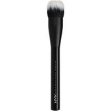 NYX Professional Makeup Fondöten Fırçası - Pro Dual Fiber Özellikli Siyah Renkli Makyaj Aracı Foundation Brush 800897838478