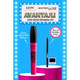 Nyx Professional Makeup On The Rıse Volume Lıftscara & Mini Maybelline Tattoo Liner Gel Pencil Hediyeli Set - Siyah