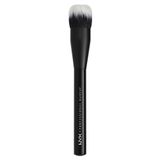 NYX Professional Makeup Pro Brush Dual Fiber - Fondöten için makyaj fırçası, dolgun ve yumuşak kıllı geniş fırça, fondöten fırçası