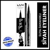 NYX Professional Makeup Siyah Epic Ink Liner Suya Dayanıklı İnce Uçlu Eyeliner 1 ml