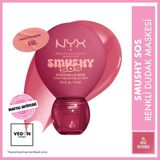NYX Professional Makeup Smushy Sos Yoğun Nemlendirme Etkili Dudak Maskesi - 06 Rose Recharge