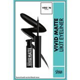 Nyx Professional Makeup Vivid Matte Siyah Likit Eyeliner