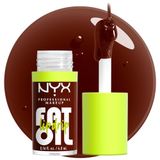 NYX PROFESSIONAL MAKEUP Yağ Yağı Dudak Damlası, Nemlendirici Dudak Yağı Parlaklığı, Vegan Renkli Formül, 12 HR'ye Kadar Hidrasyon - Durum Güncellemesi (Zengin Çikolata)