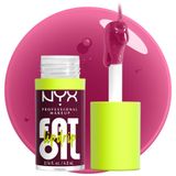 NYX PROFESSIONAL MAKEUP Yağ Yağı Dudak Damlası, Nemlendirici Dudak Yağı Parlaklığı, Vegan Renkli Formül, 12 HR'ye Kadar Nemlendirme - That's Chic (Deep Berry)