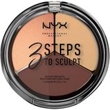 NYX Professional Makeup3'lü Kontür Paleti - 3 Steps To Sculpt Medium 800897098346