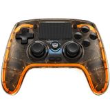 NYXI Wireless Controller for PS4, Hall Effect Joysticks Triggers, Transparent Controller with Breathing RGB Light, Programmable Buttons, 3.5mm Audio Jack Compatible with PS4/PC/iOS/Android