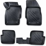 N&Z SHINE Opel Corsa D 2006-2014 Araca Özel 5d Havuzlu Paspas Seti - Siyah