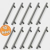 Nzb (10 Adet) Metal Mobilya Mutfak Dolap Çekmece Dolabı Kulbu Kulpu Kulpları Titanyum Renk 128 mm 12,8 cm - Renkli
