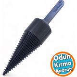 Nzb 32 mm Odun Kırma Parçalama Aparatı Sds Plus Uyumlu Matkap Tipi Odun Yarma Parçalayıcı Uç - Siyah