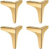 Nzb (4 Adet) Metal 13 cm Gold Mobilya Köşe Ayağı Dayanıklı Modern Tasarım Koltuk Sehpa Mobilya