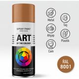Nzb Açık Kahverengi Prof. Sprey Boya Metal Ahşap Taş Plastik ve Cam Yüzeylere Spray Boya 400 ml Ral 8001 - 1 Adet - Açık Kahrengi